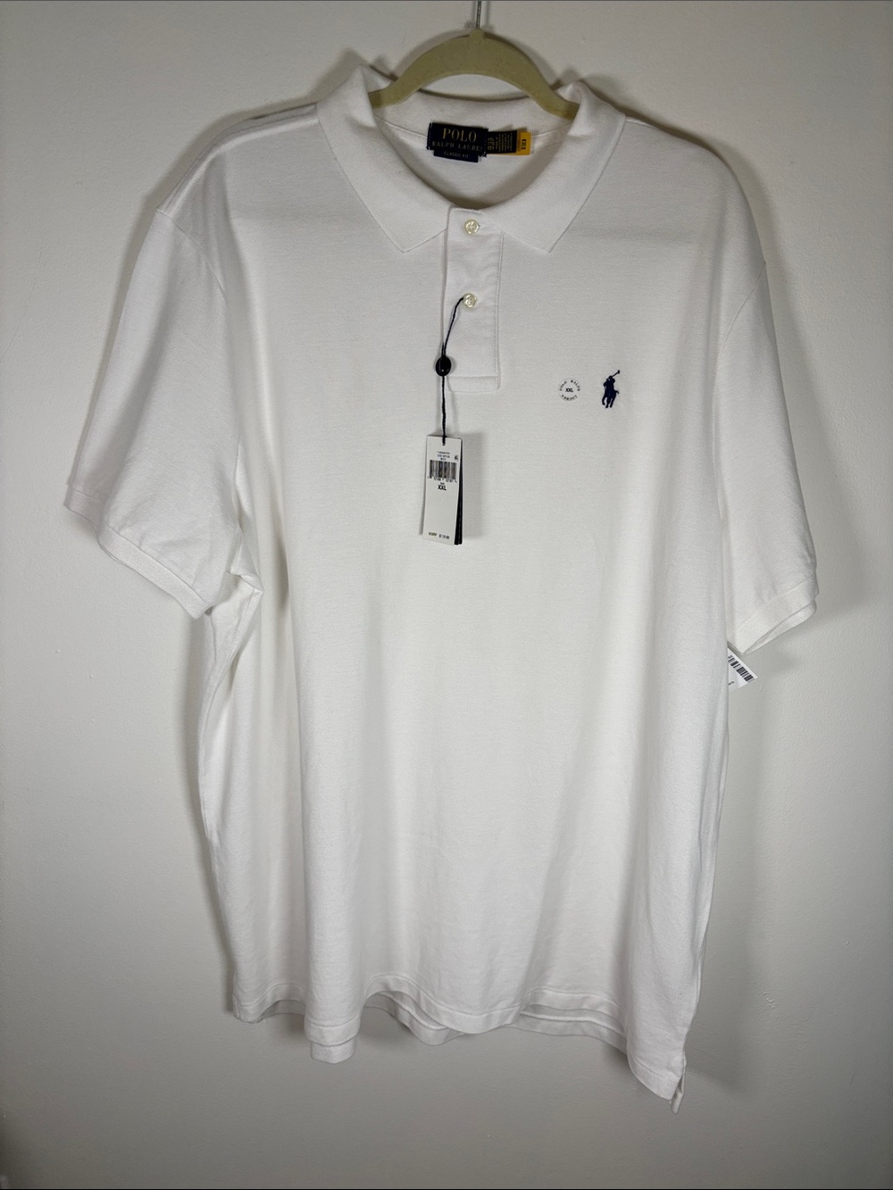 Polo Ralph Lauren Classic Fit Polo – White – Men's XXL – New with Tags